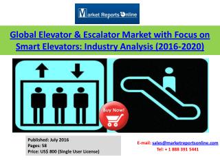 Elevators and Escalators Market Analysis 2016-2020