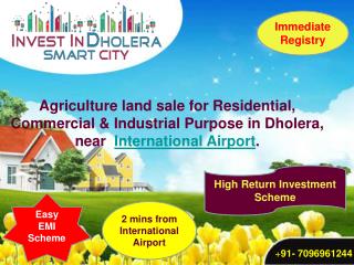Agriculture land for sale in Dholera