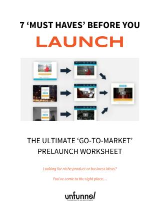 2016 Go-To-Market Campaign Prelaunch Worksheet