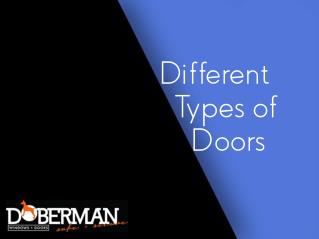 Different Types of Doors