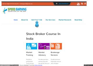 stock trading course in bangalore