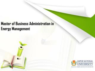 MBA - Energy Management
