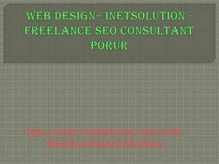 Web Design - INETSOLUTION - Freelance SEO Consultant Porur