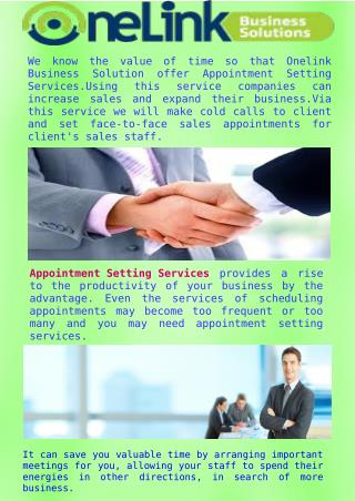 Effective Appointment Setting Services