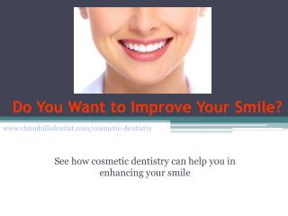 Do you want to improve your SMILE?