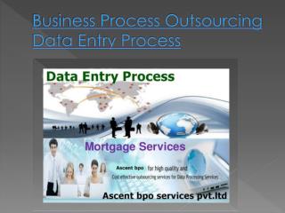 Business Process Outsourcing Offline Data Entry Projects