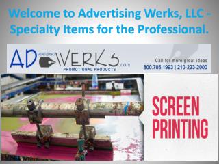 Welcome to Advertising Werks, LLC - Specialty Items for the Professional.