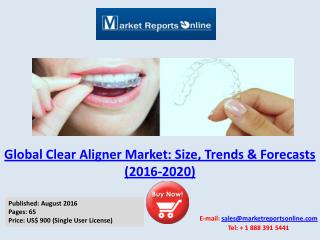 Global Clear Aligner Market Analysis 2016