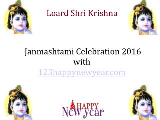 Krishan Janmasthmi Celebration 2016