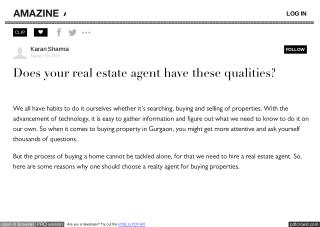 Does your real estate agent have these qualities?