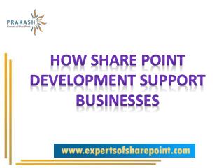 Benefits of SharePoint Development for Business