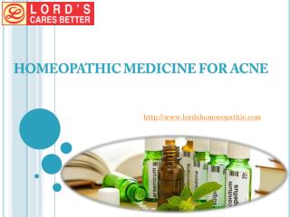 Homeopathic Medicine For Acne