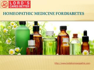 Homeopathic Medicine For Diabetes