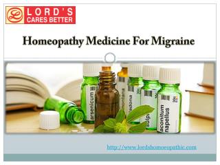 Homeopathy Medicine For Migraine
