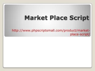 Market Place Script-PHP Scripts Mall