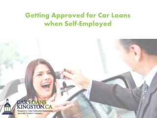 Getting Approved for Car Loans when Self-Employed