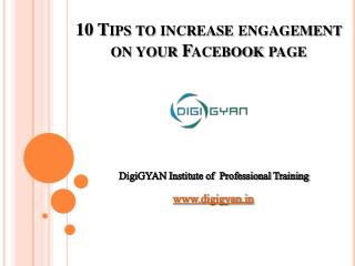 10 Tips to increase engagement on your Facebook page