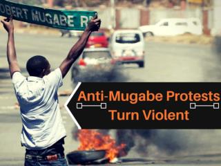 Anti-Mugabe protests turn violent