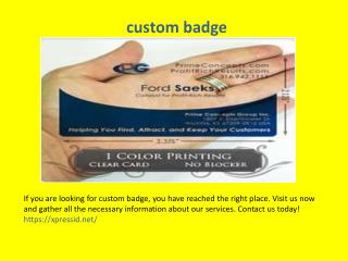 custom badge