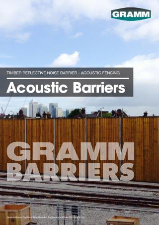 Timber Reflective Noise Barriers specification- Acoustic Fencing
