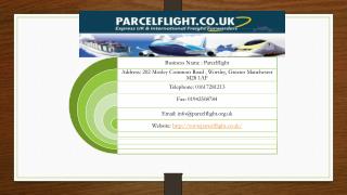 International Import Parcel Delivery and International Courier Services – Parcel Flight Offers the Best Solutions