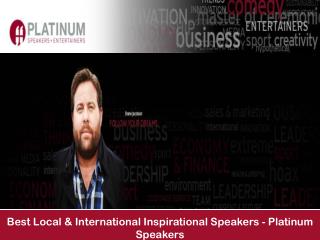Best Local & International Inspirational Speakers - Platinum Speakers