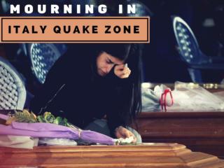 Mourning in Italy quake zone