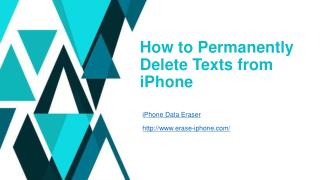 How to Permanently Delete Text Messages