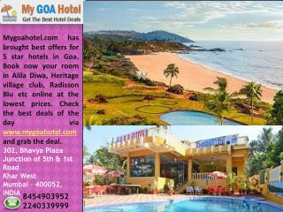Best Deals on Goa Hotels and Resort