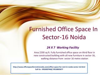 Office Space for rent in Noida sector 16, 9910007460
