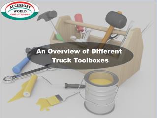 Truck toolboxes
