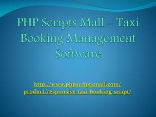 PHP Scripts Mall - Taxi Website Design Company