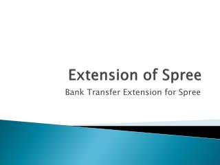 Bank Transfer Extension for Spree