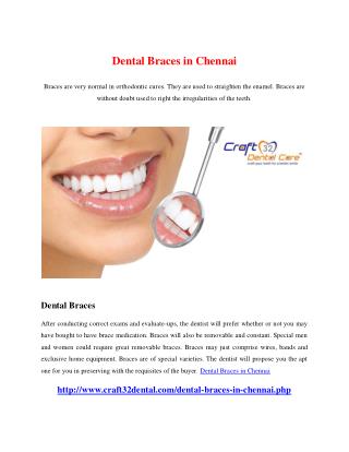 Dental Braces in Chennai