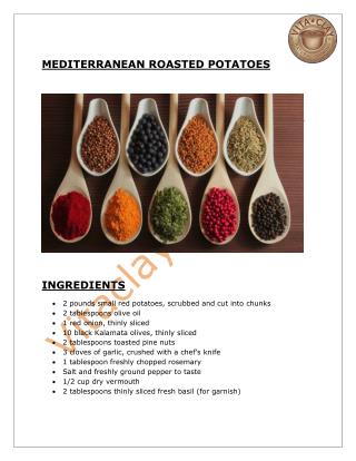 Mediterranean Roasted Potatoes