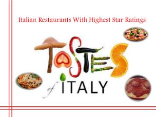 Italian cuisine restaurant of Toronto, Mississauga