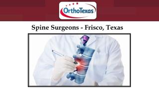 Spine Surgeons - Frisco, Texas