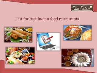 Easy to search Indian restaurant in Mississauga, Milton and other cities