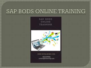 Sap bods online training hyderabad