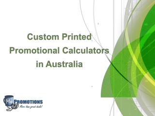 Custom Printed Promotional Calculators in Australia