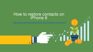 How to restore contacts on iPhone 6