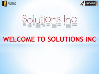 solution inc speakers