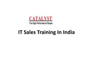 IT Sales Training In India