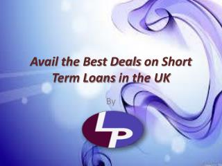 short term personal loans