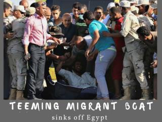 Teeming migrant boat sinks off Egypt