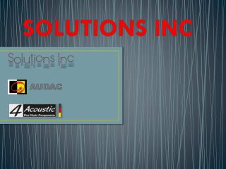 Solutions inc wall speakers