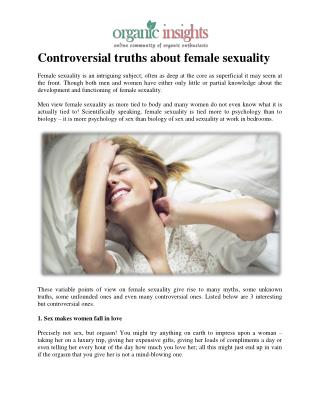 Controversial truths about female sexuality