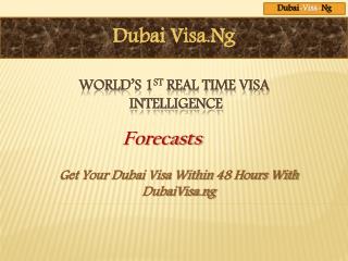 Get Your Dubai Visa Within 48 Hours With DubaiVisa.ng
