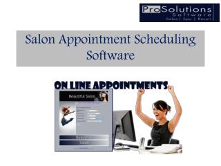 Salon Appointment Scheduling Software