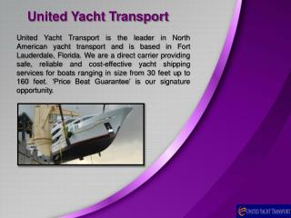 United Yacht Transport